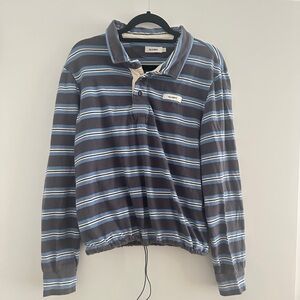 Glowny Terry Pk Long Sleeve in Charcoal size Small